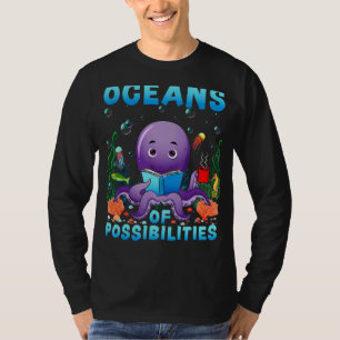 Niedliche Octopusozeane mit Möglichkeiten Sommerfr T-Shirt