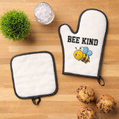 Niedliche Ofen-Mitt- und Pothalter Ofenhandschuh & Topflappen-Set (Oben Unten)