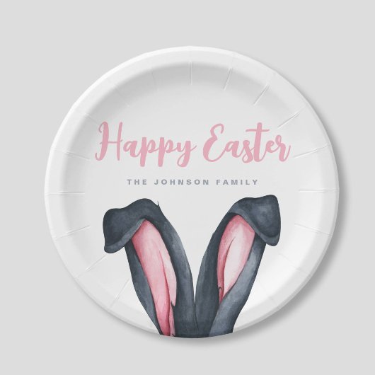 Niedliche Ohren glücklich Ostern Pappteller