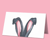 Niedliche Ohren glücklich Ostern Platzkarte