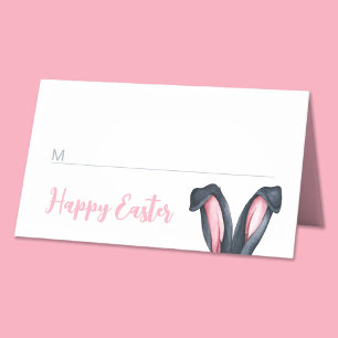 Niedliche Ohren glücklich Ostern Platzkarte