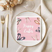 Niedliche Ohren glücklich Ostern Serviette