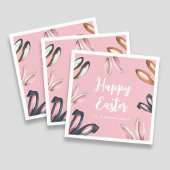 Niedliche Ohren glücklich Ostern Serviette