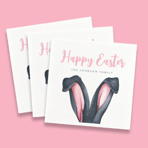 Niedliche Ohren glücklich Ostern Serviette