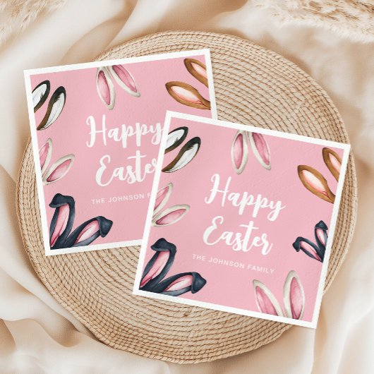 Niedliche Ohren glücklich Ostern Serviette