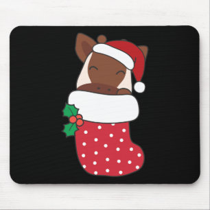 Niedliche Okapis zu Weihnachten Strümpfe zu Weihna Mousepad