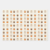 Niedliche Öle und Pumpkins Herbst Geschenkpapier Set (Vorderseite 2)