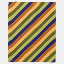 Niedliche Olive Sage Navy Streifen Große Fleece Bl