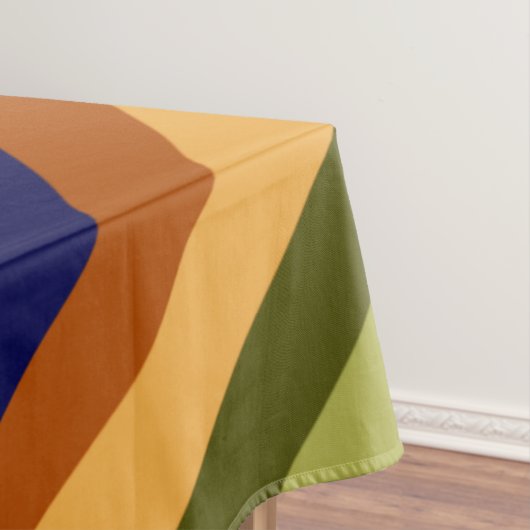 Niedliche Olive Sage Navy Streifen Große Tablette Tischdecke (Beispiel)