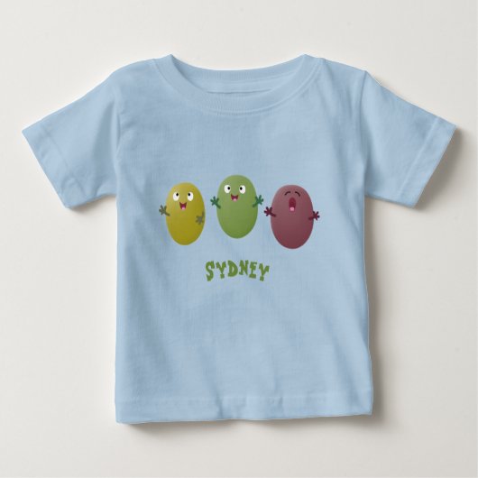Niedliche Oliven singen Cartoon Baby T-shirt (Vorderseite)