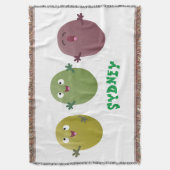 Niedliche Oliven singen Cartoon Decke (Vorderseite Vertikal)