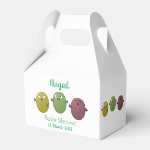 Niedliche Oliven singen Cartoon Geschenkschachtel