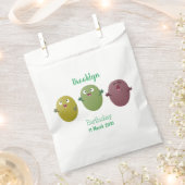 Niedliche Oliven singen Cartoon Geschenktütchen (Ausgeschnitten)