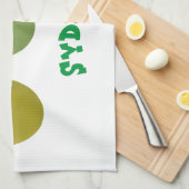 Niedliche Oliven singen Cartoon Geschirrtuch (Viertel Falte)