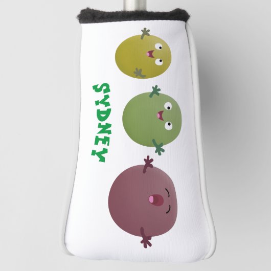 Niedliche Oliven singen Cartoon Golf Headcover (Rotieren 90)