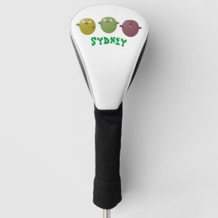 Niedliche Oliven singen Cartoon Golf Headcover
