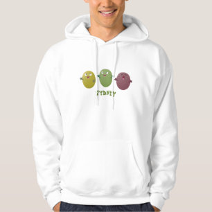 Niedliche Oliven singen Cartoon Hoodie