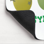 Niedliche Oliven singen Cartoon Mousepad (Ecke)