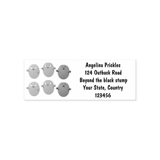 Niedliche Oliven singen Cartoon Permastempel (Design)