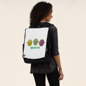Niedliche Oliven singen Cartoon Rucksack (Ausgewaschen)
