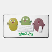 Niedliche Oliven singen Cartoon Schreibtischunterlage (Tastatur & Maus)