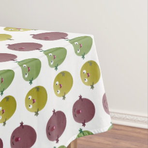 Niedliche Oliven singen Cartoon Tischdecke