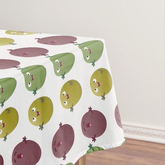 Niedliche Oliven singen Cartoon Tischdecke (Beispiel)