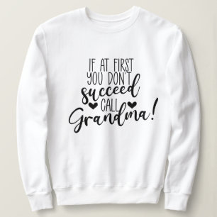 Niedliche Oma folgt Wortart Sweatshirt