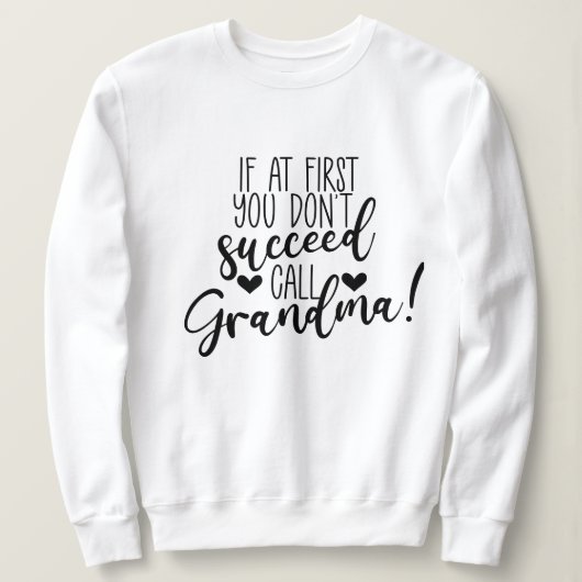 Niedliche Oma folgt Wortart Sweatshirt (Design vorne)