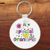 Niedliche Oma-Granma-Textausdruck Schlüsselanhänger (Vorderseite)