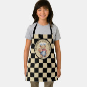 Niedliche Oma's kleine Helferin fügt Text hinzu Schürze (Insitu)