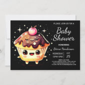 Niedliche Online Kleine Muffin Boy Babydusche Einladung (Vorderseite)