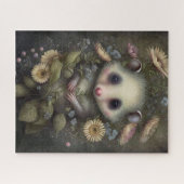 Niedliche Opossum-Blume Puzzle (Horizontal)