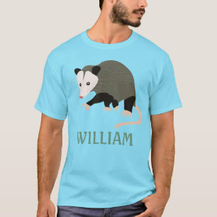 Niedliche Opossum-Illustration personalisiert T-Shirt