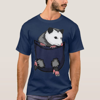Niedliche Opossum Pocket Liebhaber Niedlicher Poss T-Shirt