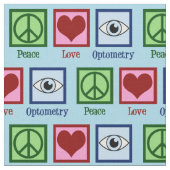 Niedliche Optometrische Liebe Optometrie Stoff (Nahaufnahme)
