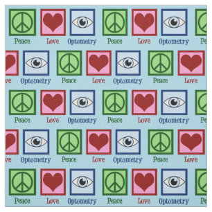 Niedliche Optometrische Liebe Optometrie Stoff