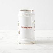 Niedliche Orang-Utan-Cartoon-Illustration Bierglas (Mittel)