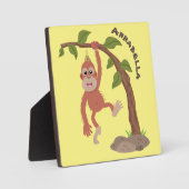 Niedliche Orang-Utan-Cartoon-Illustration Fotoplatte (Vorderseite)