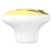 Niedliche Orang-Utan-Cartoon-Illustration Keramikknauf (Seitenansicht)