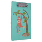Niedliche Orang-Utan-Cartoon-Illustration Klemmbrett (Rechts)