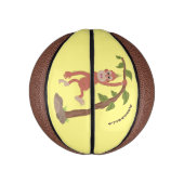 Niedliche Orang-Utan-Cartoon-Illustration Mini Basketball (Vertikal)