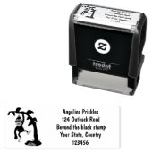 Niedliche Orang-Utan-Cartoon-Illustration Permastempel (Beispiel)