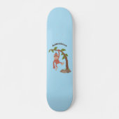 Niedliche Orang-Utan-Cartoon-Illustration Skateboard (Vorne)
