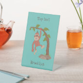 Niedliche Orang-Utan-Cartoon-Illustration Sockelschild (In SItu)