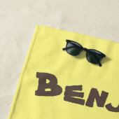 Niedliche Orang-Utan-Cartoon-Illustration Strandtuch (Beispiel)