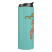 Niedliche Orang-Utan-Cartoon-Illustration Thermosbecher (Nach links gedreht)