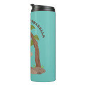 Niedliche Orang-Utan-Cartoon-Illustration Thermosbecher (Nach rechts gedreht)