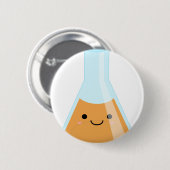 Niedliche orange Alchimie kawaii Flasche Button (Vorne & Hinten)