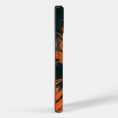 Niedliche Orange Black Spiral Gefärbte Krawatte Case-Mate iPhone Hülle (Rückseite / Rechts)